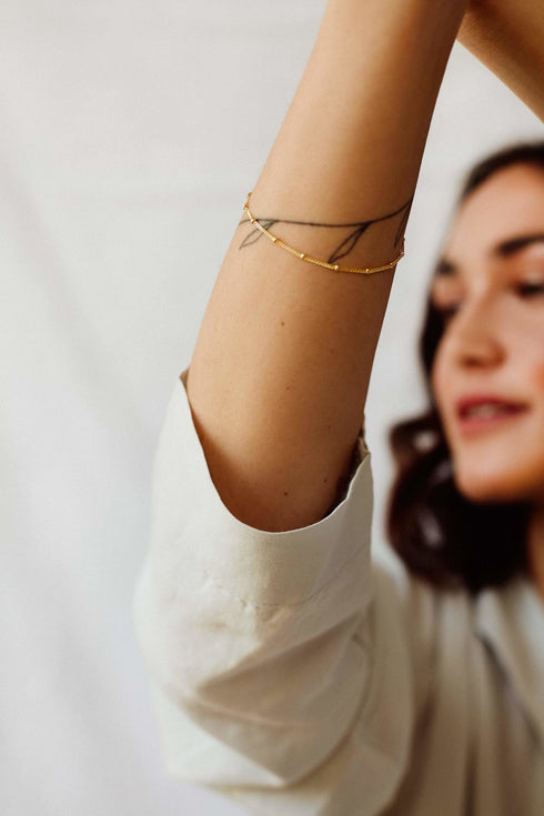 DOTTED BRACELET GOLD